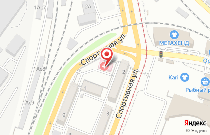 Владивостокская поликлиника №3 на Спортивной улице на карте