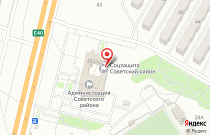 Центр социальной защиты населения по Советскому району на карте