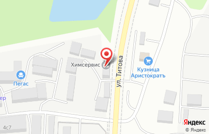 Оптовая фирма Химсервис на улице Титова на карте