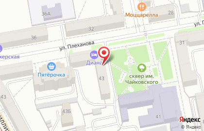 Интернет-магазин подгузников Япошка на улице Плеханова на карте