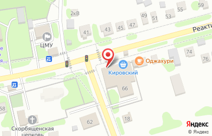 Киоск по продаже фастфудной продукции в Октябрьском районе на карте