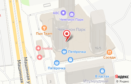 Зоомагазин Бетховен в Октябрьском районе на карте