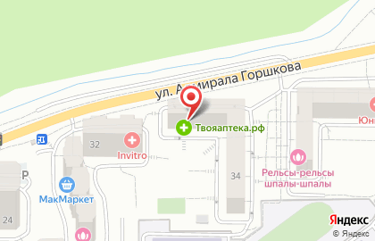 Аптечная справочная служба ТвояАптека.рф в Первореченском районе на карте