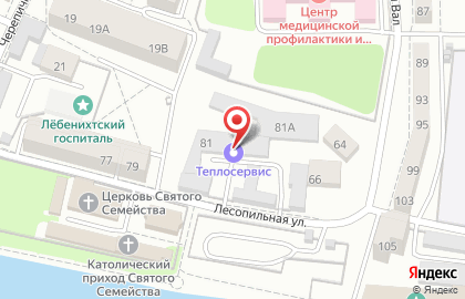 Торгово-сервисная компания Колесо в Ленинградском районе на карте