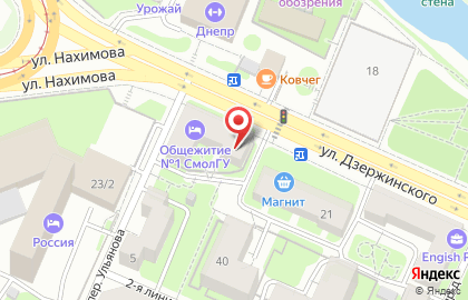 Общежитие в Смоленске на карте