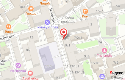 Техноком в Лялином переулке на карте