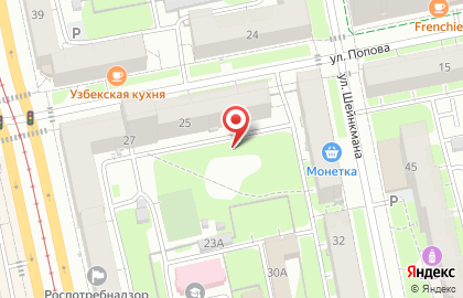 Камея на площади 1905 года на карте