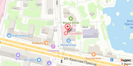 Школа иностранных языков Allada School на Краснопресненской на карте
