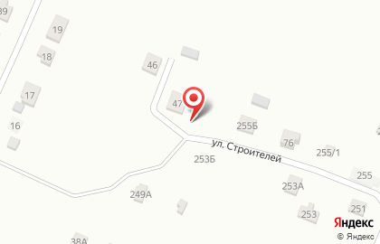Березка на улице Строителей на карте