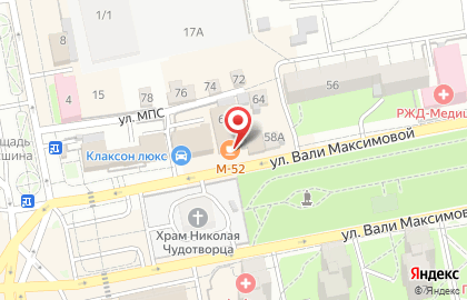 Столовая М52 в Бийске на карте