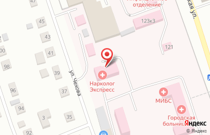 Городская больница №3 на Новосибирской улице на карте