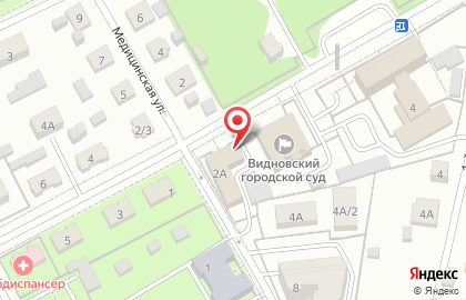 Главное управление МВД России по Московской области Видновский отдел полиции на карте