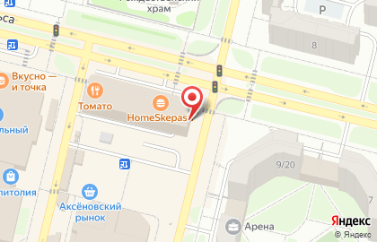 Супермаркет Да! на улице Энгельса в Обнинске на карте