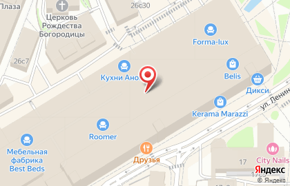 Магазин Рокос на метро Автозаводская на карте
