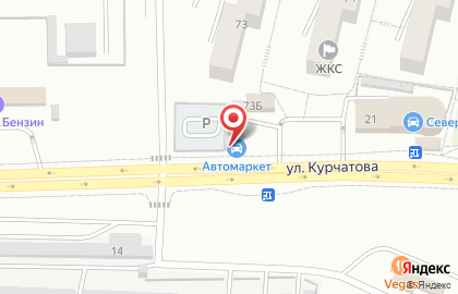 Автомаркет в Центральном районе на карте