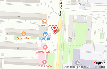 Киоск по продаже хлебобулочных изделий У Айшэ на Центральной улице на карте