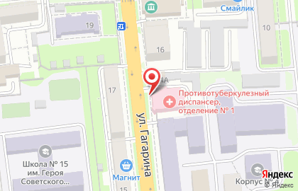 Областной противотуберкулезный диспансер на улице Гагарина на карте