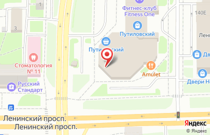 Торговый центр Путиловский на карте