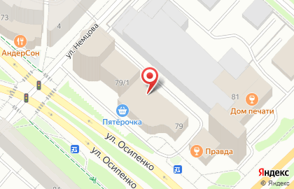 Корпорация ЦЕНТР на улице Осипенко на карте