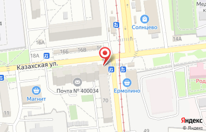 Магазин напитков Волгоградские Водки на Казахской улице на карте