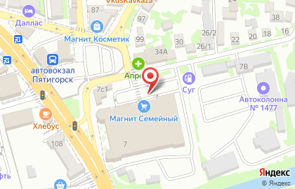 Магазин овощей и фруктов на улице Бунимовича на карте