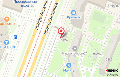Магазин фруктов и овощей на проспекте Просвещения на карте