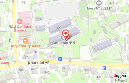 Гимназия №5 им. Девяти Героев Второй Мировой Войны на карте