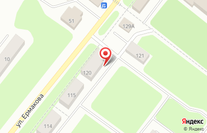 Салон связи МТС на улице Ермакова на карте