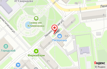 Ложка на улице Ленинградской на карте