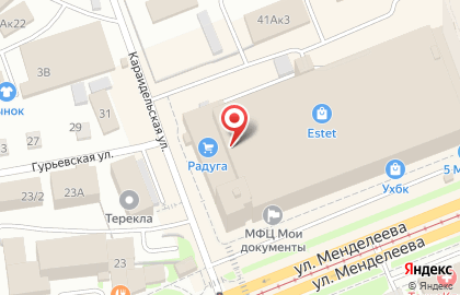 Империя штор, ИП Янгирова В.В. на улице Менделеева на карте