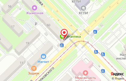 Магазин фруктов и овощей Фруктовый рай в Центральном районе на карте