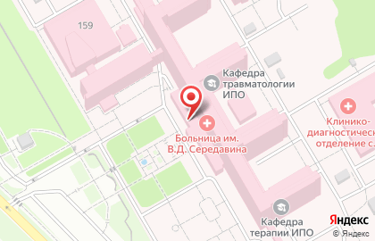 Аптечный пункт Самарская областная клиническая больница им. В.Д. Середавина на Ташкентской улице на карте