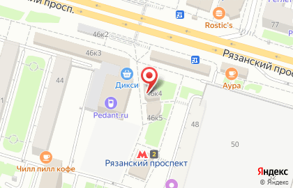 Салон сотовой связи МегаФон на Рязанском проспекте на карте