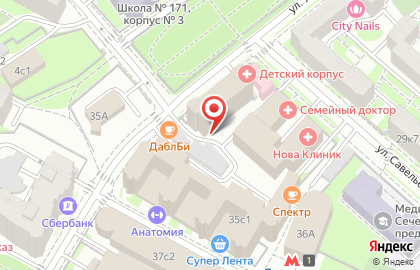 Мастер-банк ОАО Дополнительный Офис Усачевский на карте