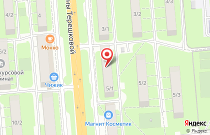 Пивной бар Янтарный двор на улице Валентины Терешковой на карте