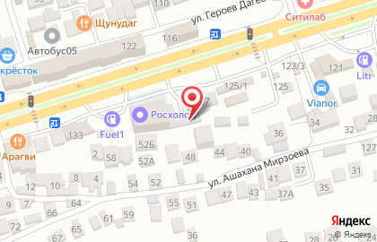 Кафе быстрого питания на проспекте Али-Гаджи Акушинского на карте