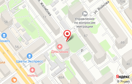 Киоск по продаже молочных продуктов в Центральном районе на карте