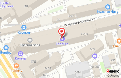 Дополнительный офис АКБ Уральский Банк Реконструкции и Развития на Гельсингфорсской улице на карте