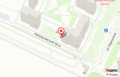 Магазин у дома Бристоль на улице Барыкина на карте