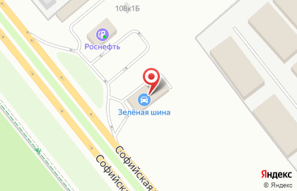 Шинный центр Зеленая Шина в Колпинском районе на карте