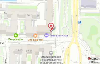 Ресторан Смольнинский на карте