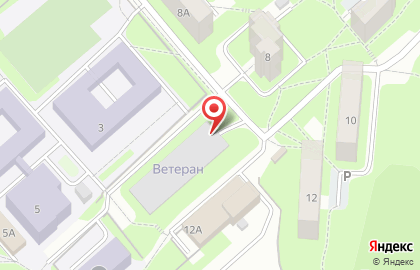 Гаражный кооператив Ветеран на Полиграфической улице на карте