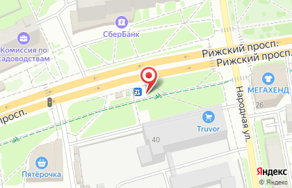 Магазин Город Цветов на Рижском проспекте на карте