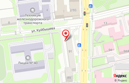 ДЮСШ №1 в Железнодорожном районе на карте