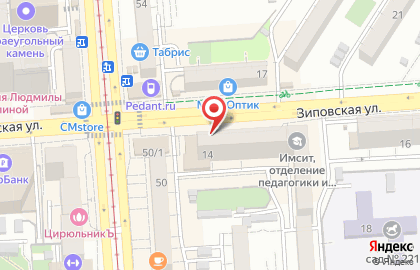 Супермаркет Магнит на Зиповской на карте