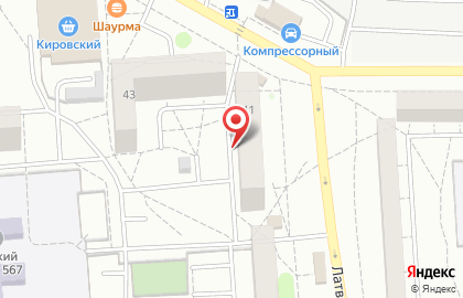Лайна на Латвийской улице на карте