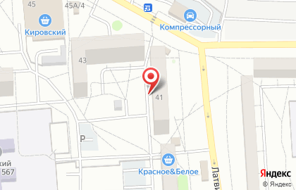 ФаунТаун на Латвийской улице на карте