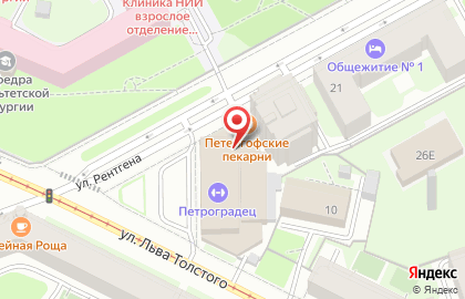 Кафе-пекарня Тесто Плюс в Петроградском районе на карте