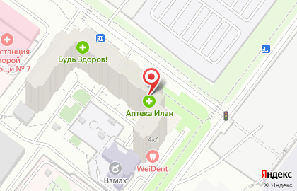 Аптека Илан в Москве на карте