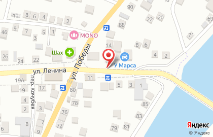 Киоск по продаже хлебобулочных изделий, Трусовский район на улице Ленина на карте